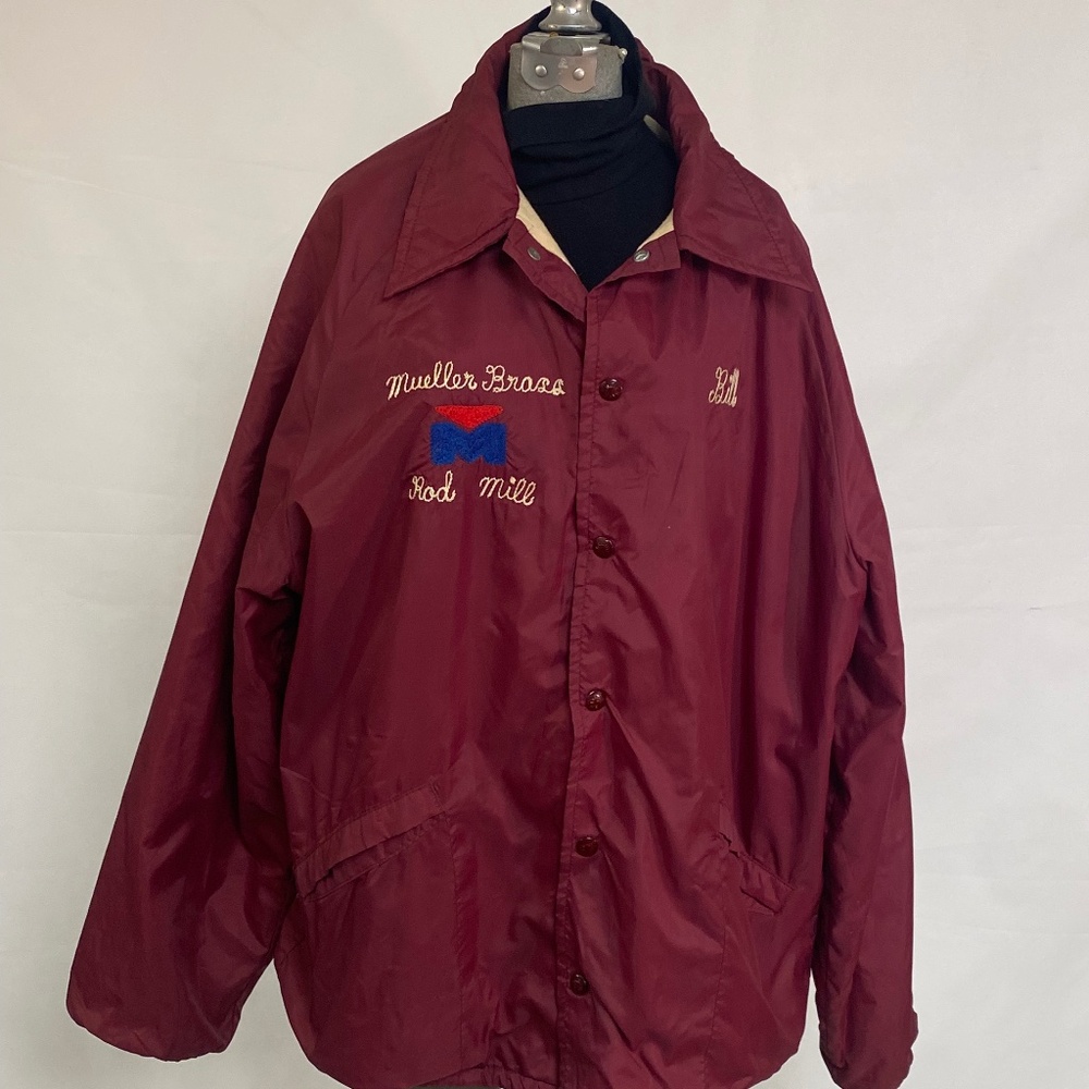 Vintage King Louie Embroidered Windbreaker (Mueller Brass)